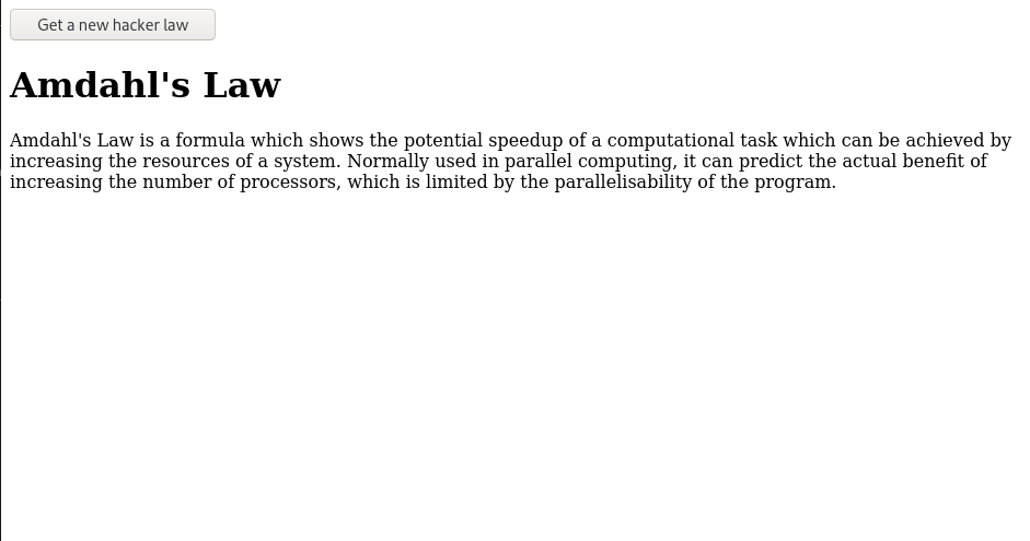 Our hacker law web app
